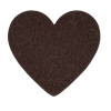 Serce z deserowej czekolady